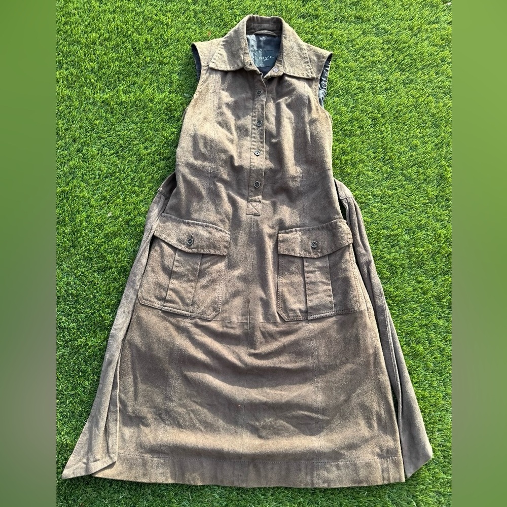 NEW Max Mara Weekend Soft Goat Leather Dress Women's Sz US 4